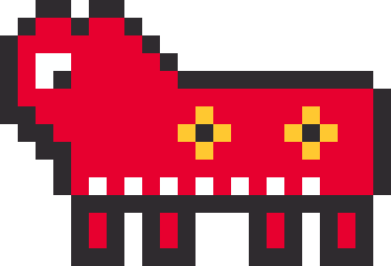 赤べこのドット絵