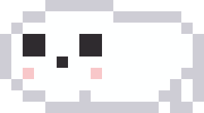 アザラシの赤ちゃんのドット絵