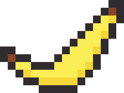 バナナのドット絵