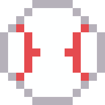 野球ボールのドット絵