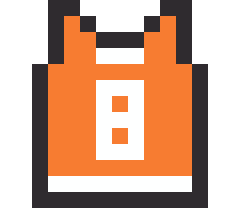 バスケのユニフォームのドット絵