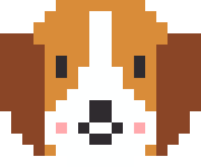 ビーグルのドット絵