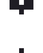 小さいクリスマスベルのドット絵（白黒）