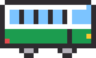 バスのドット絵