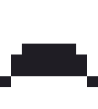 キャンディコーンのドット絵（白黒）