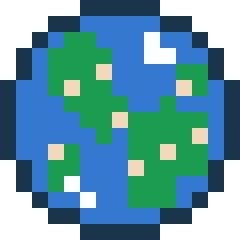 地球のドット絵