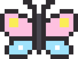 ちょうちょのドット絵