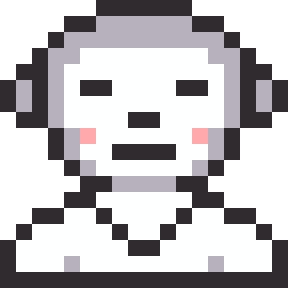 鳥獣戯画のさるのドット絵