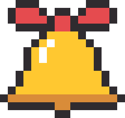 クリスマスベルのドット絵