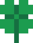 四つ葉のクローバー（ミニ）のドット絵