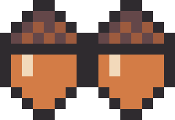 どんぐりのドット絵