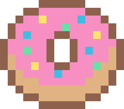 ドーナツのドット絵