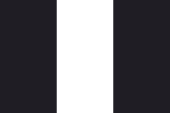 イタリアの国旗のドット絵（白黒）