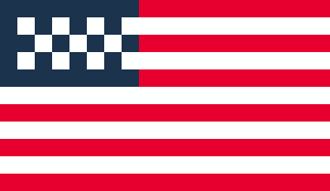 アメリカの国旗のドット絵