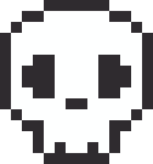 がいこつのドット絵