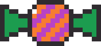 ハロウィンキャンディのドット絵
