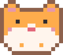 ハムスターのドット絵