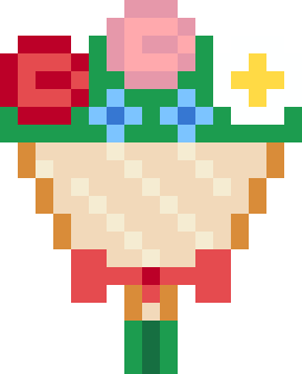 花束のドット絵