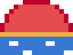 初日の出のドット絵