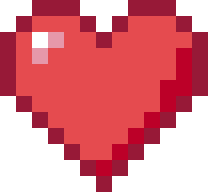 ハートのドット絵