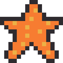 ヒトデのドット絵