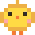 小さいひよこのドット絵
