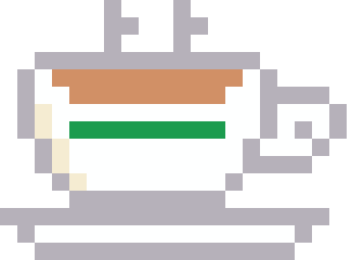 香港ミルクティーのドット絵