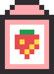 いちごミルクのドット絵
