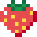 小さいいちごのドット絵
