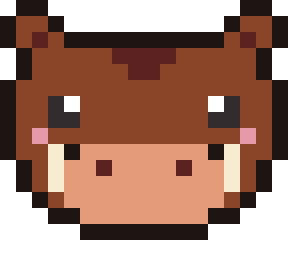 いのしし（亥・干支）のドット絵