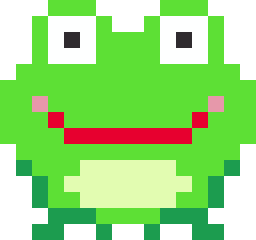 かえるのドット絵