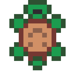 ウミガメのドット絵