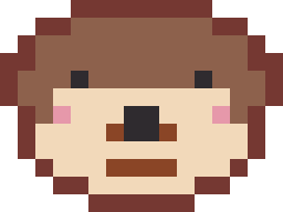 カワウソのドット絵