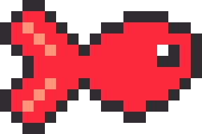 金魚のドット絵