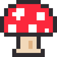 きのこのドット絵