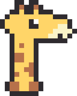 きりんのドット絵
