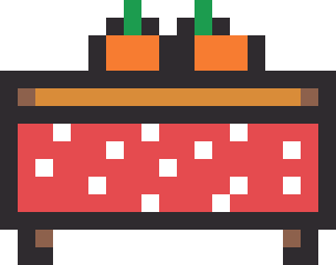 こたつとみかんのドット絵