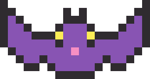 こうもりのドット絵