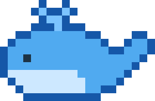 くじらのドット絵
