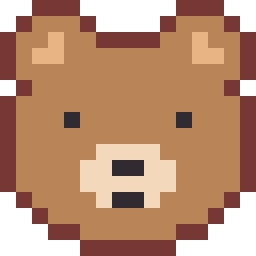 くまのドット絵