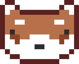レッサーパンダのドット絵