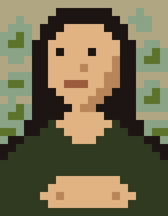 モナ・リザ（レオナルド・ダ・ヴィンチ）のドット絵