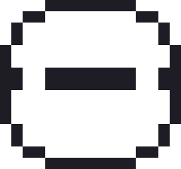 ミイラのドット絵（白黒）