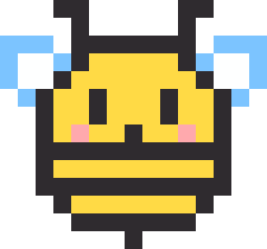 みつばちのドット絵
