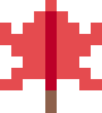小さいもみじのドット絵