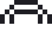 小さい虹のドット絵（白黒）