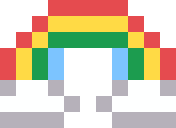 小さい虹のドット絵