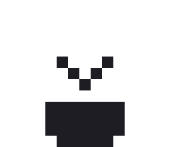 にこにこおにぎりのドット絵（白黒）
