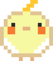オカメインコのドット絵