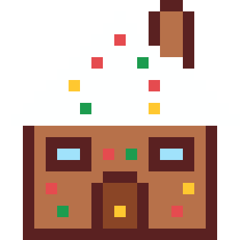 お菓子の家のドット絵